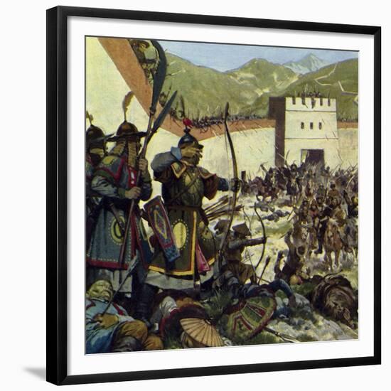 Genghis Khan Marched an Army of 200,000 into China-Alberto Salinas-Framed Giclee Print