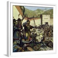 Genghis Khan Marched an Army of 200,000 into China-Alberto Salinas-Framed Giclee Print