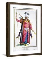 Genghis Khan, Mongol warrior and conqueror, (1780)-Pierre Duflos-Framed Giclee Print