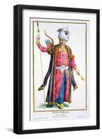 Genghis Khan, Mongol warrior and conqueror, (1780)-Pierre Duflos-Framed Giclee Print