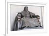 Genghis Khan statue at the Government Palace, Ulan Bator, Mongolia, Central Asia, Asia-Francesco Vaninetti-Framed Photographic Print