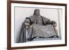 Genghis Khan statue at the Government Palace, Ulan Bator, Mongolia, Central Asia, Asia-Francesco Vaninetti-Framed Photographic Print