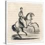 Genghis Khan (Variously Spelt) Mongol Conqueror on His Horse-null-Stretched Canvas