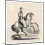 Genghis Khan (Variously Spelt) Mongol Conqueror on His Horse-null-Mounted Art Print
