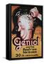 Geniol Poster with a Pierced Head-Achille Mauzan-Framed Stretched Canvas