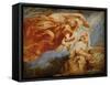 Genius Crowning Religion. Sketch for the Apotheosis of King James I-Peter Paul Rubens-Framed Stretched Canvas