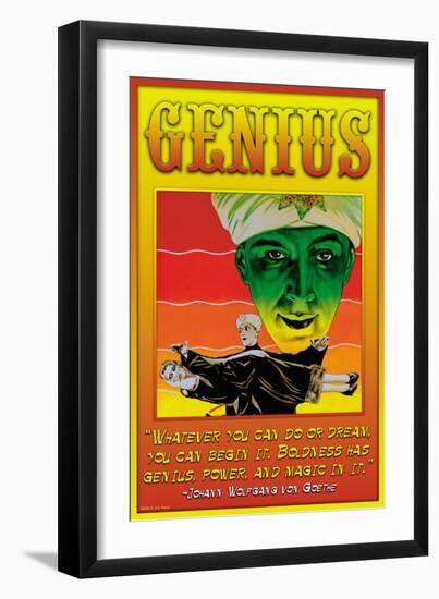 Genius-null-Framed Art Print