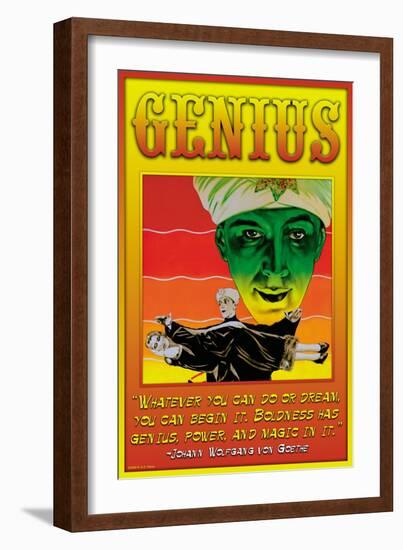 Genius-null-Framed Art Print