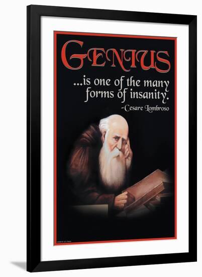 Genius-null-Framed Art Print