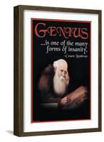 Genius-null-Framed Art Print