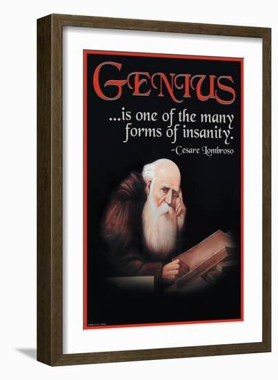 Genius-null-Framed Art Print