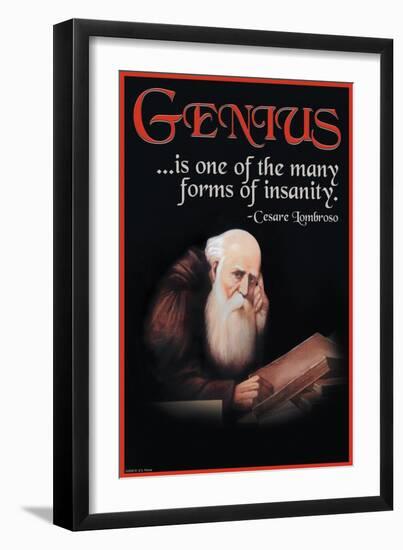 Genius-null-Framed Art Print