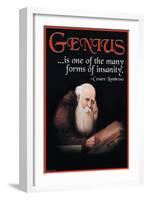 Genius-null-Framed Art Print