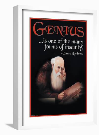 Genius-null-Framed Art Print