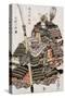 Genkuro Yoshitsune and Musashibo Benkei, Japanese Wood-Cut Print-Lantern Press-Stretched Canvas