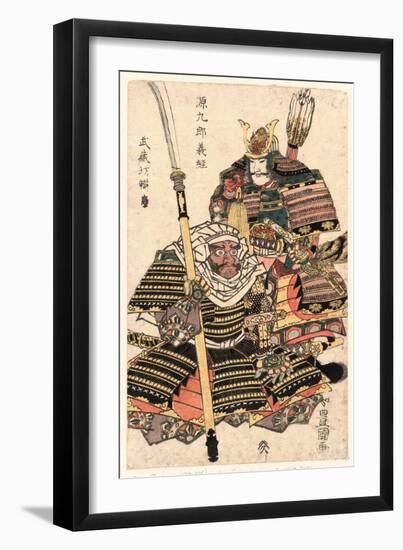 Genkuro Yoshitsune to Musashibo Benkei-Utagawa Toyokuni-Framed Giclee Print