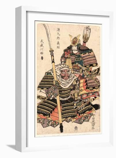 Genkuro Yoshitsune to Musashibo Benkei-Utagawa Toyokuni-Framed Giclee Print