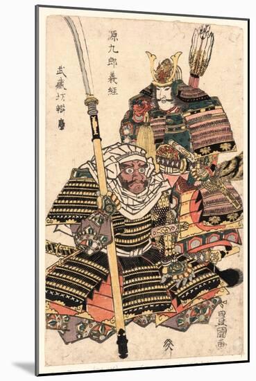 Genkuro Yoshitsune to Musashibo Benkei-Utagawa Toyokuni-Mounted Giclee Print