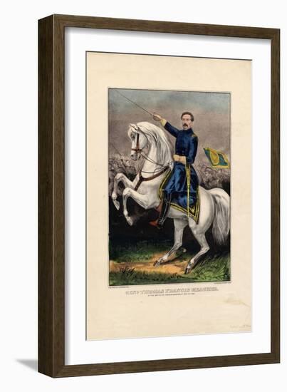 Genl. Thomas Francis Meagher, Pub. by Currier and Ives, C.1862-null-Framed Giclee Print