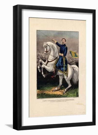 Genl. Thomas Francis Meagher, Pub. by Currier and Ives, C.1862-null-Framed Giclee Print