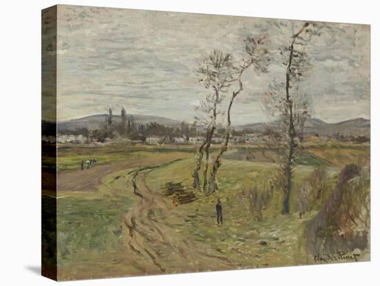 Gennevilliers Plain, 1877-Edgar Degas-Stretched Canvas