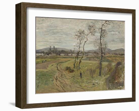 Gennevilliers Plain, 1877-Edgar Degas-Framed Giclee Print