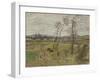 Gennevilliers Plain, 1877-Edgar Degas-Framed Giclee Print