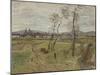 Gennevilliers Plain, 1877-Edgar Degas-Mounted Giclee Print