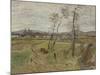 Gennevilliers Plain, 1877-Edgar Degas-Mounted Giclee Print