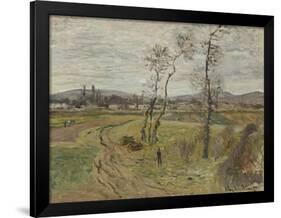 Gennevilliers Plain, 1877-Edgar Degas-Framed Giclee Print