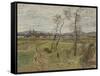 Gennevilliers Plain, 1877-Edgar Degas-Framed Stretched Canvas