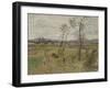 Gennevilliers Plain; La Plaine De Gennevilliers, 1877-Claude Monet-Framed Giclee Print