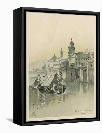 Genoa, Birthplace of Christopher Columbus-Andrew Melrose-Framed Stretched Canvas