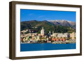 Genoa from the Sea-RnDmS-Framed Photographic Print