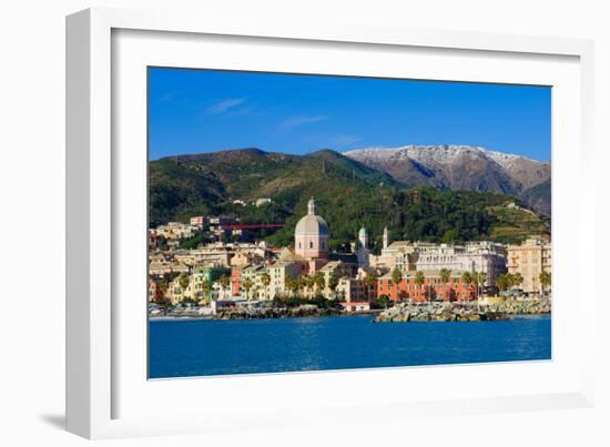 Genoa from the Sea-RnDmS-Framed Photographic Print