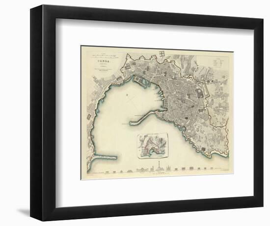 Genoa, Italy, c.1836-null-Framed Art Print