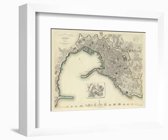 Genoa, Italy, c.1836-null-Framed Art Print