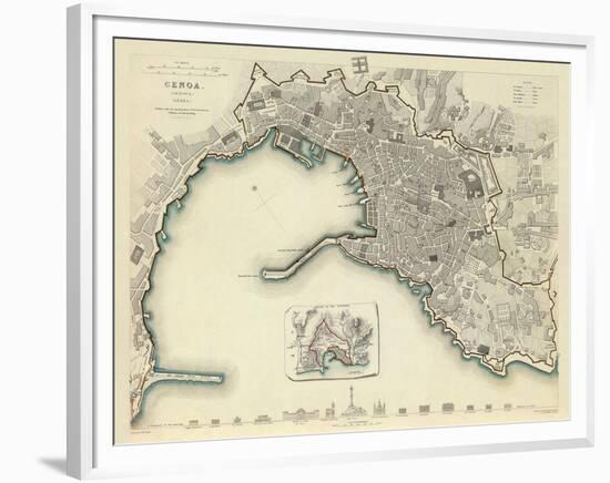 Genoa, Italy, c.1836-null-Framed Art Print