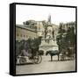 Genoa (Italy), Monument to Christopher Columbus (About 1451-1506), Piazza Acquaverde, Circa 1890-Leon, Levy et Fils-Framed Stretched Canvas