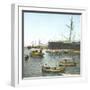 Genoa (Italy), Ships (In the Foreground: the " Sirio ") in the Port, Circa 1890-Leon, Levy et Fils-Framed Photographic Print