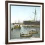 Genoa (Italy), Ships (In the Foreground: the " Sirio ") in the Port, Circa 1890-Leon, Levy et Fils-Framed Photographic Print