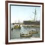 Genoa (Italy), Ships (In the Foreground: the " Sirio ") in the Port, Circa 1890-Leon, Levy et Fils-Framed Photographic Print