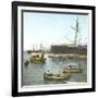 Genoa (Italy), Ships (In the Foreground: the " Sirio ") in the Port, Circa 1890-Leon, Levy et Fils-Framed Photographic Print