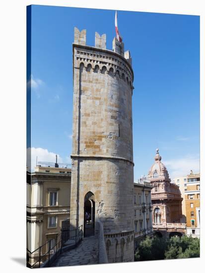 Genoa, Liguria, Italy. Porta Soprana, eastern gateway into the city.-null-Stretched Canvas