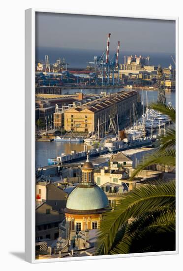 Genoa Port Italy-Charles Bowman-Framed Photographic Print