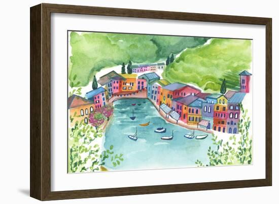 Genoa Port-Elizabeth Rider-Framed Giclee Print