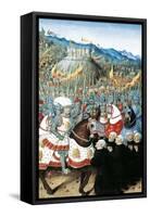 Genoese Citizens Imploring to Be Pardoned by Louis Xii-Jean Marot-Framed Stretched Canvas