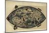 Genoese World Map, 1450-Library of Congress-Mounted Premium Photographic Print