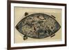 Genoese World Map, 1450-Library of Congress-Framed Photographic Print