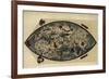 Genoese World Map, 1450-Library of Congress-Framed Photographic Print